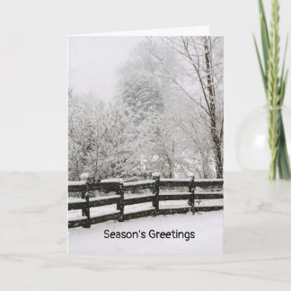 Tarjeta de felicitación plegada de Navidad