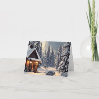 Tarjeta de felicitación plegada de Navidad