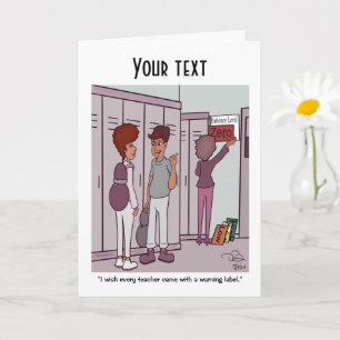 Tarjeta de felicitación plegada de nivel de pacien