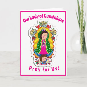 Tarjeta de felicitación plegada de nuestra Señora 