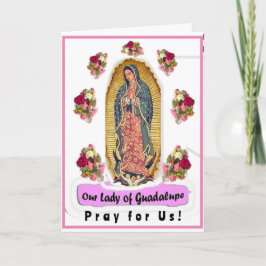 Tarjeta de felicitación plegada de nuestra Señora 