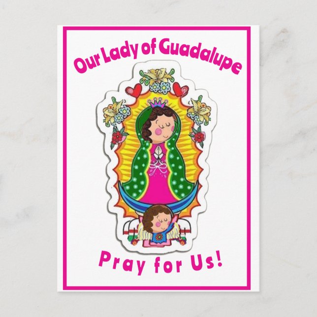Tarjeta de felicitación plegada de nuestra Señora  (Anverso)