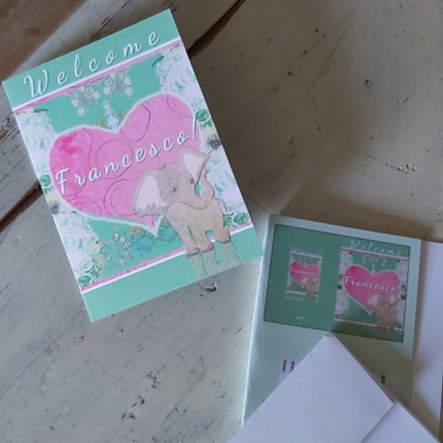 Tarjeta de felicitación plegada de recién nacido c (Subido por el creador)