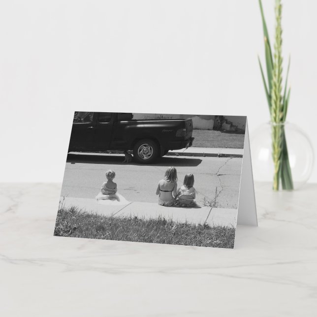 Tarjeta de felicitación plegada de Recuerdos de ve (Anverso)