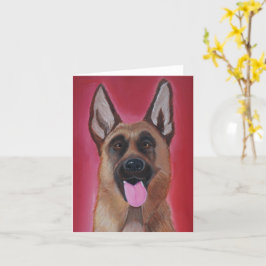 Tarjeta de felicitación plegada de Shepherd en ale