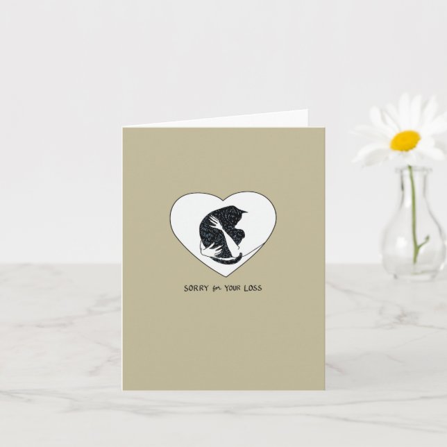 Tarjeta de felicitación plegada de simpatía por ga (Planta pequeña)