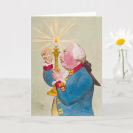 Tarjeta de felicitación plegada de vela