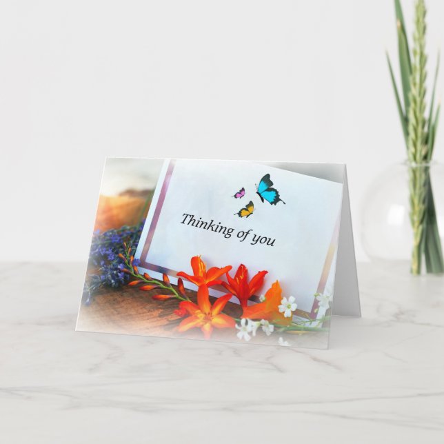 Tarjeta de felicitación plegada del Día de la Madr (Anverso)