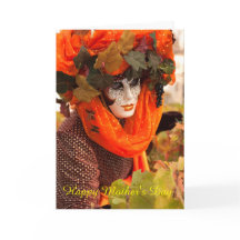 Tarjeta de felicitación plegada del Día de la Madr