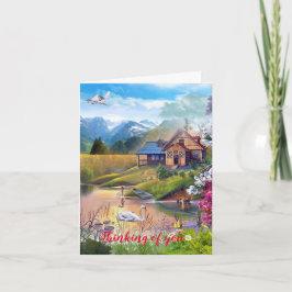 Tarjeta de felicitación plegada del Día de la Madr