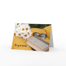 Tarjeta de felicitación plegada del Día de la Madr