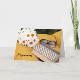 Tarjeta de felicitación plegada del Día de la Madr