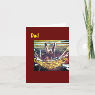 Tarjeta de felicitación plegada del Día del Padre 