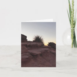 Tarjeta de felicitación plegada del Gran Cañón Bou