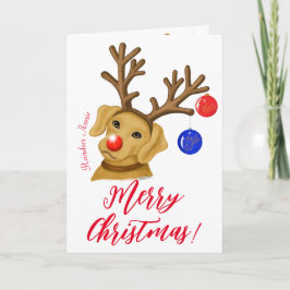 Tarjeta de felicitación plegada del Laboratorio de