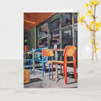 Tarjeta de felicitación plegada diaria Silla Naran