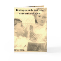 tarjeta de felicitación plegada educativa de 5" x 