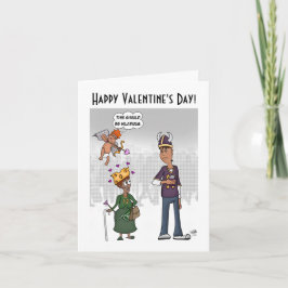 Tarjeta de felicitación plegada El día de San Vale