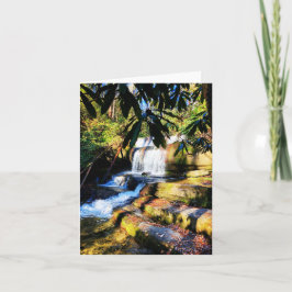 Tarjeta de felicitación plegada en blanco con tema