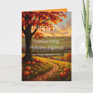 Tarjeta de felicitación plegada Equinox Personaliz