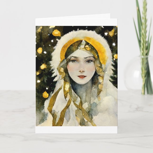 Tarjeta de felicitación plegada estándar de 5" x 7 (Anverso)