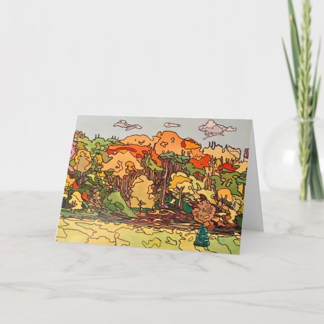 Tarjeta de felicitación plegada estándar de 5" x 7 (Anverso)