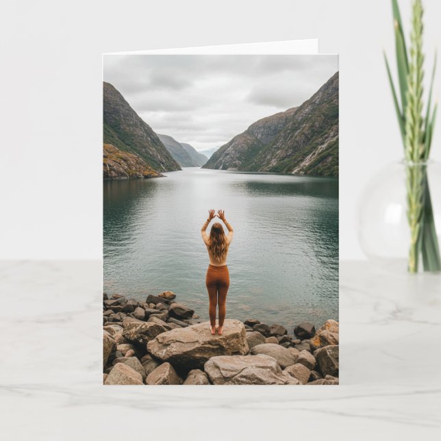 Tarjeta de felicitación plegada estándar de 5" x 7 (Anverso)