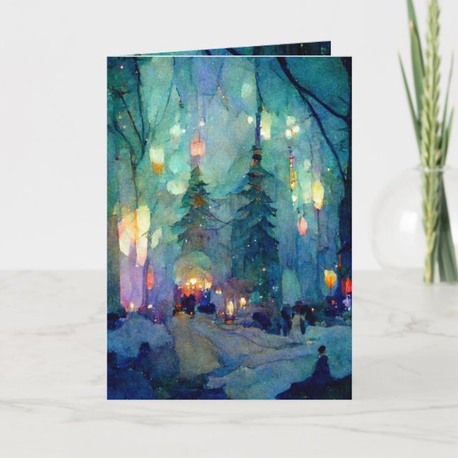 Tarjeta de felicitación plegada estándar de 5" x 7 (Anverso)