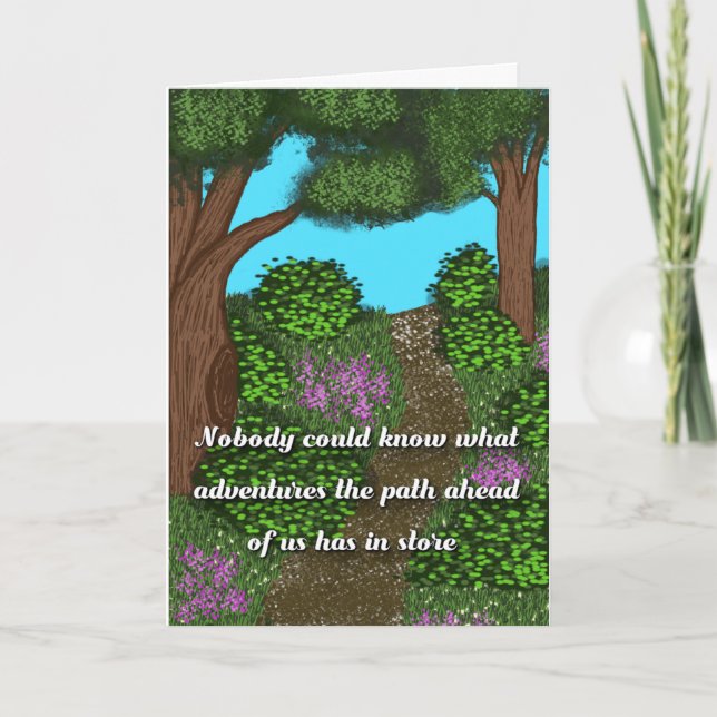 Tarjeta de felicitación plegada estándar de 5" x 7 (Anverso)