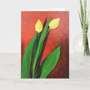 Tarjeta de felicitación plegada estándar de 5" x 7
