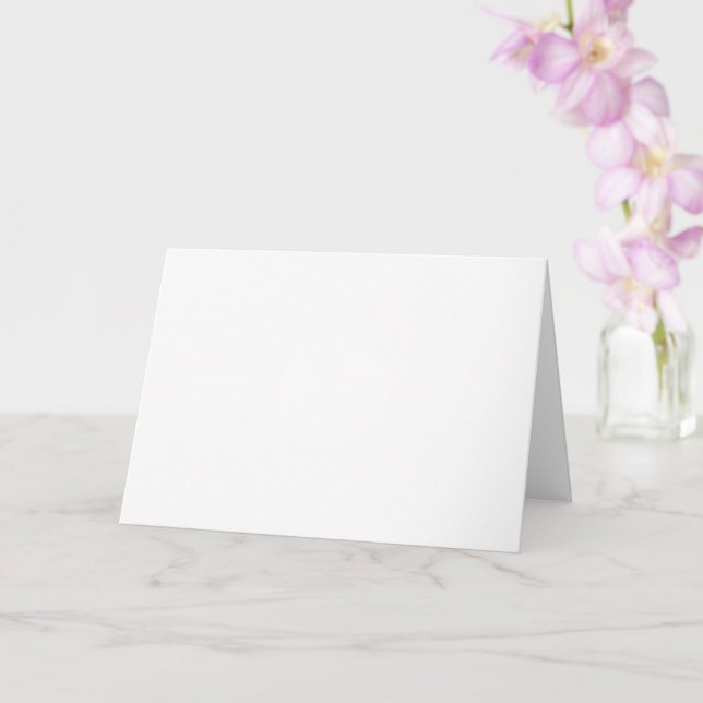 Tarjeta de felicitación plegada estándar de 5" x 7 (Orquídea)