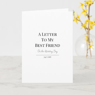 Tarjeta de felicitación plegada estándar de 5" x 7