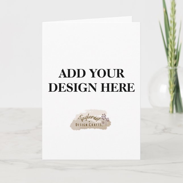 Tarjeta de felicitación plegada estándar de 5" x 7 (Anverso)