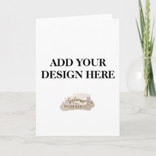 Tarjeta de felicitación plegada estándar de 5" x 7