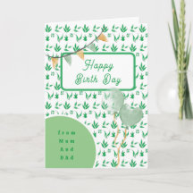 Tarjeta de felicitación plegada estándar para niño