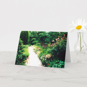 Tarjeta de felicitación plegada Garden Walk Digita