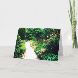 Tarjeta de felicitación plegada Garden Walk Digita