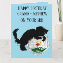 Tarjeta de felicitación plegada: Gran sobrino de t