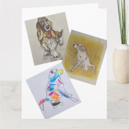 Tarjeta de felicitación plegada grande de 8,5" x 1