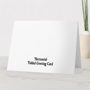 Tarjeta de felicitación plegada horizontal persona