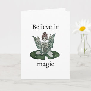 Tarjeta de felicitación plegada "Lily Pond encanta