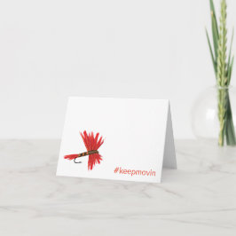 Tarjeta de felicitación plegada Lucy Keepmovin Hor