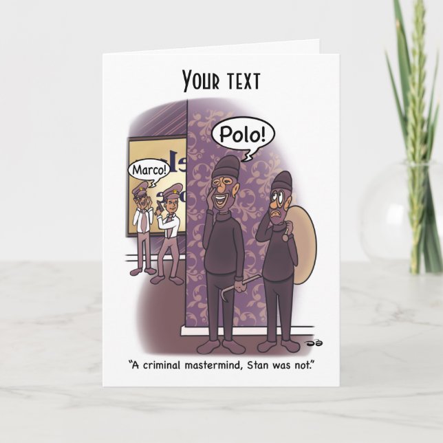 Tarjeta de felicitación plegada Mastermind (Anverso)