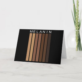 Tarjeta de felicitación plegada Melanin Shades