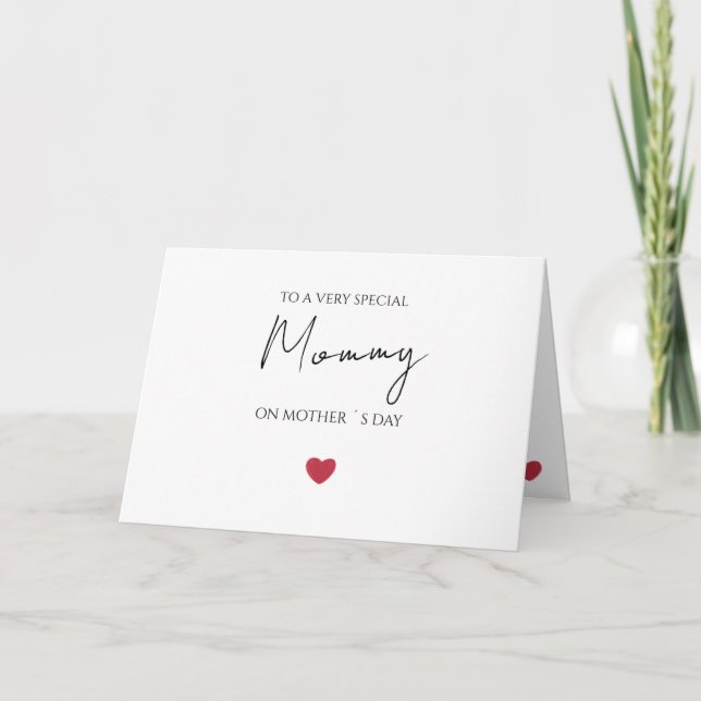 Tarjeta de felicitación plegada muther day (Anverso)