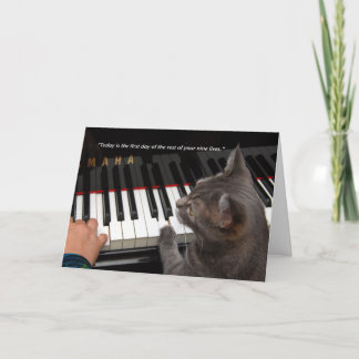 Tarjeta de felicitación plegada Nora Cita 7"x5"