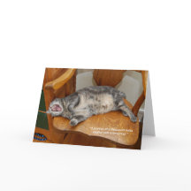 Tarjeta de felicitación plegada Nora Cita 7"x5"