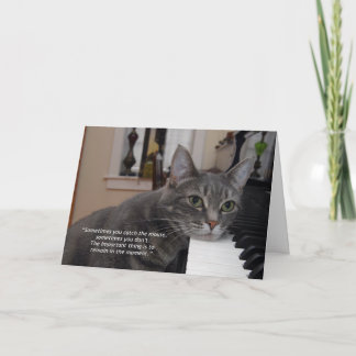 Tarjeta de felicitación plegada Nora Cita 7"x5"