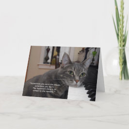 Tarjeta de felicitación plegada Nora Cita 7"x5"