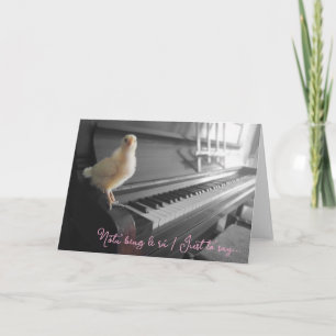 Tarjeta de felicitación plegada Nóta beag le rá /